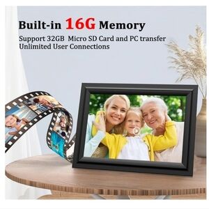DIGITAL FRAME Photo with 16G Memory Large 10.1" Display Screen NEW